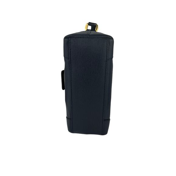 GIANFRANCO FERRÈ - SAFFIANO BLUE TEXTURED LEATHER CROSSBODY BAG - Picture 6 of 8